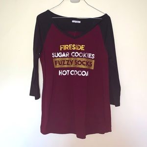 Maurice’s holiday/ fall shirt women’s size M